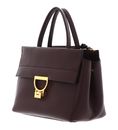 COCCINELLE Arlettis Handbag Grained Leather Berry COCCINELLE Arlettis Handbag Grained Leather Berry