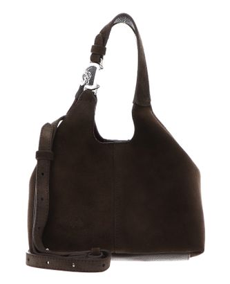 COCCINELLE C-Easy Handbag Suede Fango / Fango COCCINELLE C-Easy Handbag Suede Fango / Fango