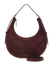 COCCINELLE Whisper Mini Bag Suede Leather / Grained Leather Berry COCCINELLE Whisper Mini Bag Suede Leather / Grained Leather Berry