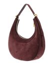 COCCINELLE Whisper Mini Bag Suede Leather / Grained Leather Berry COCCINELLE Whisper Mini Bag Suede Leather / Grained Leather Berry