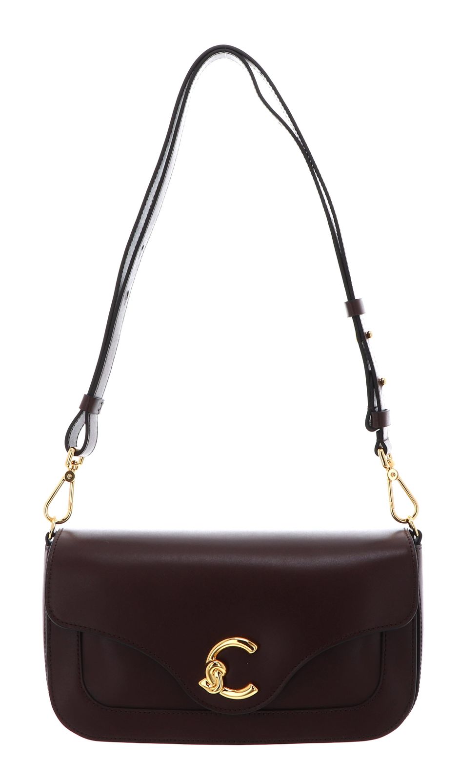 COCCINELLE C-Me Calf Smooth Leather Handbag Berry