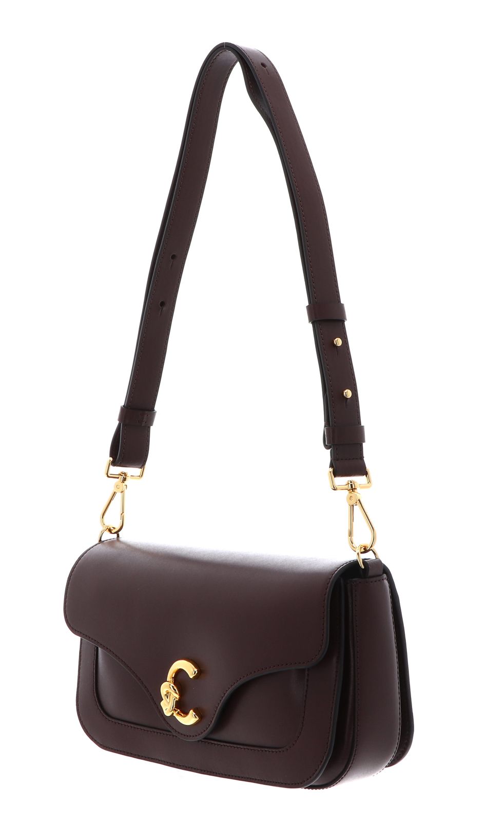 COCCINELLE C-Me Calf Smooth Leather Handbag Berry COCCINELLE C-Me Calf Smooth Leather Handbag Berry