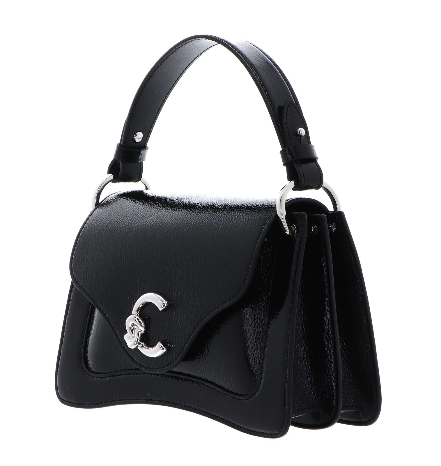 COCCINELLE C-Me Glazed Handbag Glazed Le. / Calf Smooth Le. Noir / Noir COCCINELLE C-Me Glazed Handbag Glazed Le. / Calf Smooth Le. Noir / Noir