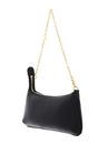 COCCINELLE C-Me Chain Mini Bag Grained Leather Noir COCCINELLE C-Me Chain Mini Bag Grained Leather Noir