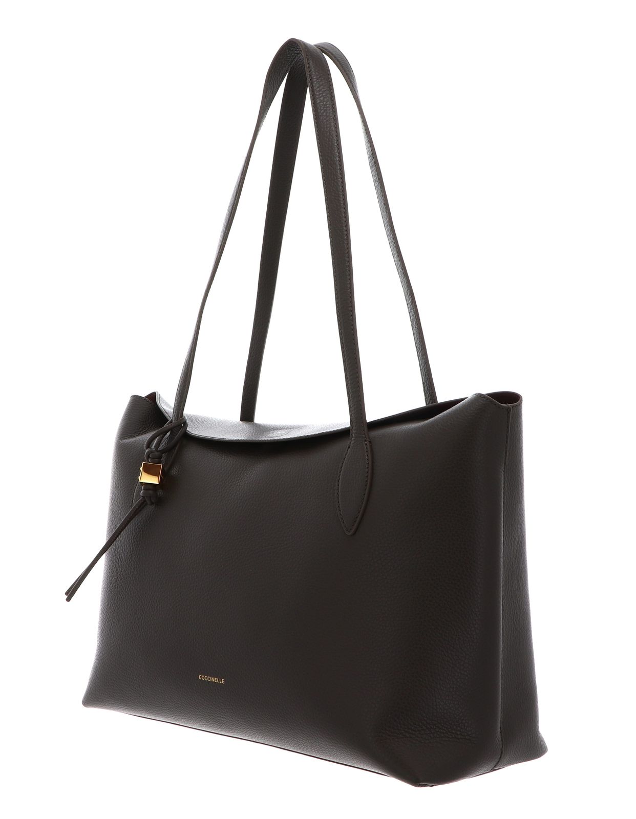 COCCINELLE Thess Handbag Grained Leather Fango COCCINELLE Thess Handbag Grained Leather Fango