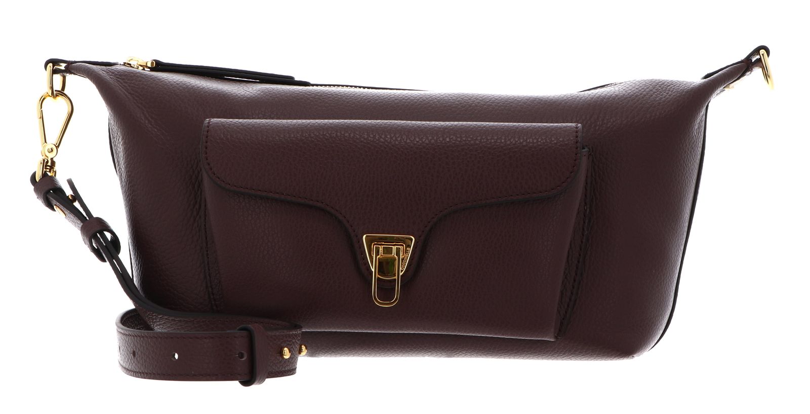 COCCINELLE Beat Generatio Crossbody Bag Grained Leather Berry