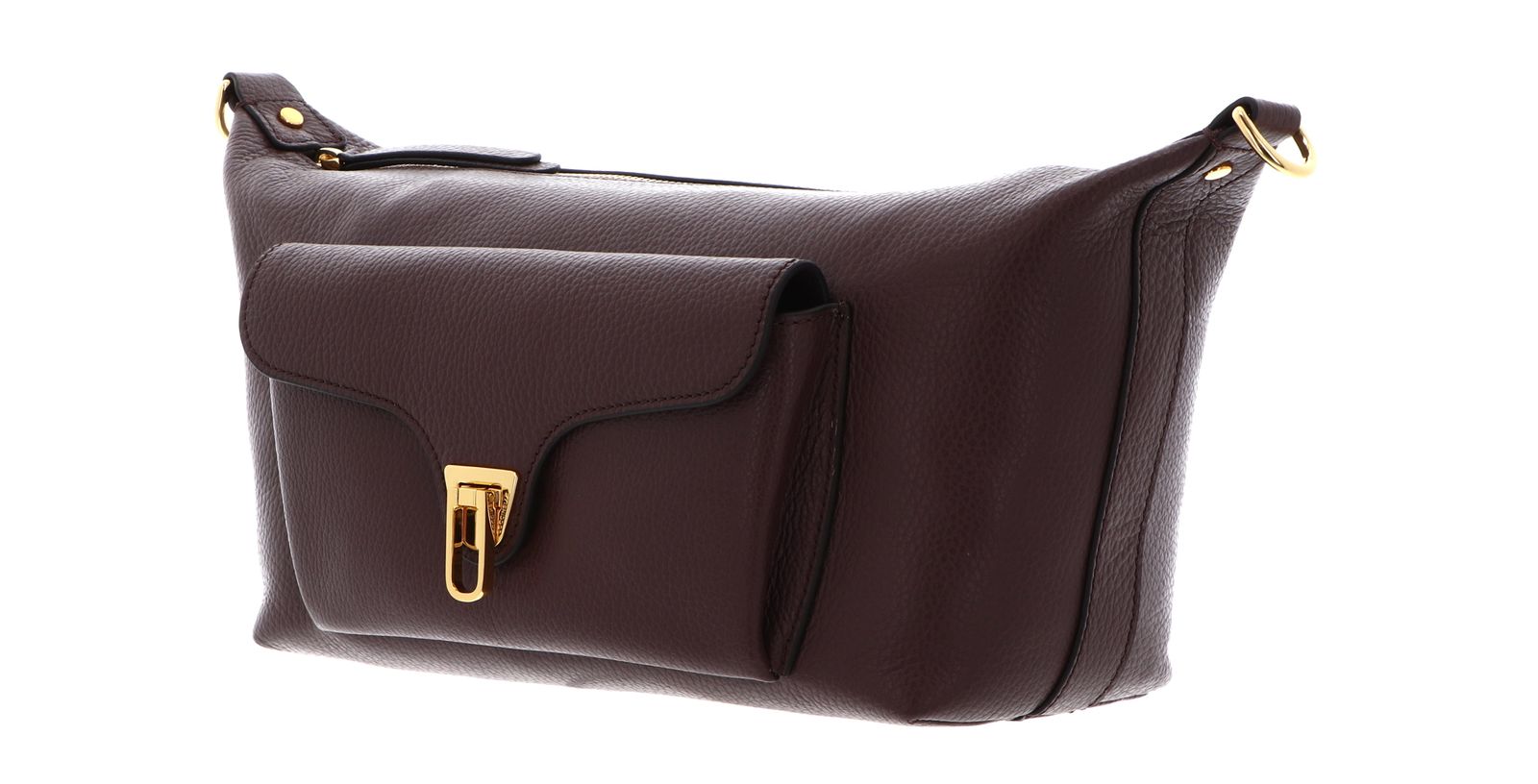 COCCINELLE Beat Generatio Crossbody Bag Grained Leather Berry COCCINELLE Beat Generatio Crossbody Bag Grained Leather Berry