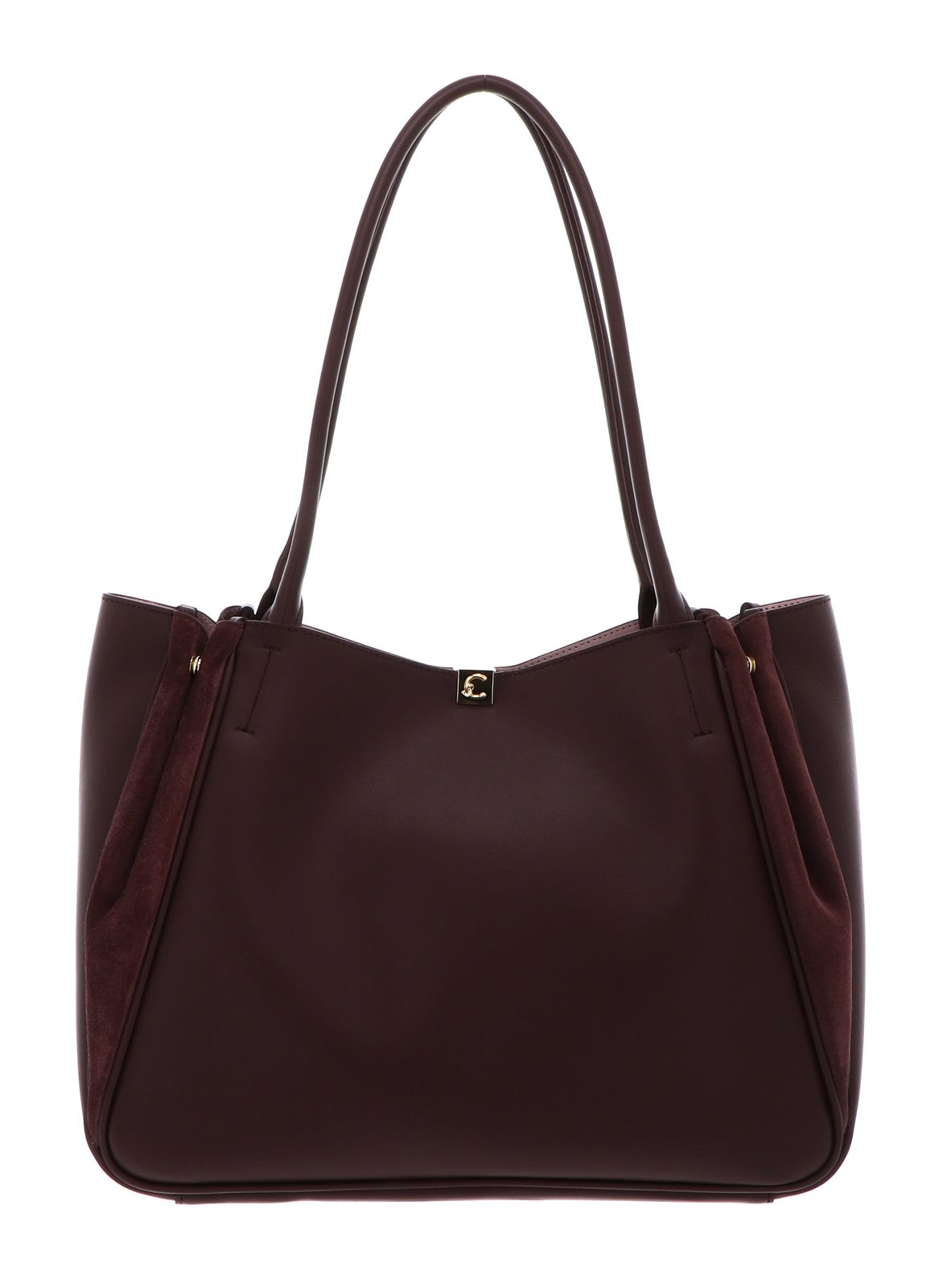 COCCINELLE Pansy Handbag Smooth Leather / Suede Leather Berry / Berry