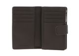 COCCINELLE Metallic Soft Mini Wallet Grained Leather Fango