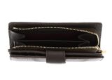 COCCINELLE Metallic Soft Mini Wallet Grained Leather Fango
