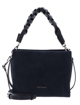 COCCINELLE Boheme Handbag Suede Grainy Leather Midnight Blue COCCINELLE Boheme Handbag Suede Grainy Leather Midnight Blue