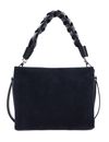 COCCINELLE Boheme Handbag Suede Grainy Leather Midnight Blue COCCINELLE Boheme Handbag Suede Grainy Leather Midnight Blue