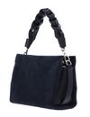 COCCINELLE Boheme Handbag Suede Grainy Leather Midnight Blue COCCINELLE Boheme Handbag Suede Grainy Leather Midnight Blue