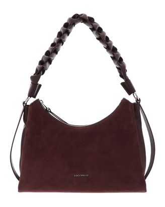 COCCINELLE Suede Bimaterial Shoulderbag Berry / Berry