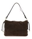 COCCINELLE Lidia Handbag Suede Leather / Smooth Leather Fango / Fango COCCINELLE Lidia Handbag Suede Leather / Smooth Leather Fango / Fango