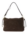 COCCINELLE Lidia Handbag Suede Leather / Smooth Leather Fango / Fango COCCINELLE Lidia Handbag Suede Leather / Smooth Leather Fango / Fango