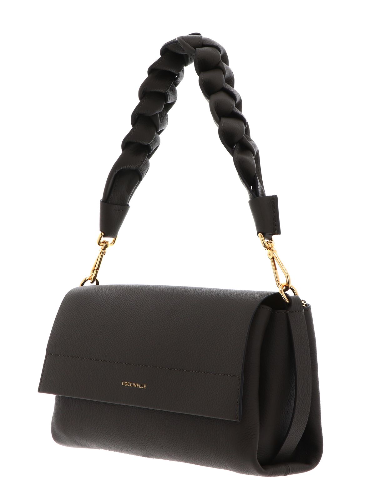 COCCINELLE Boheme Grana Double Shoulder Bag Fango / Honey COCCINELLE Boheme Grana Double Shoulder Bag Fango / Honey