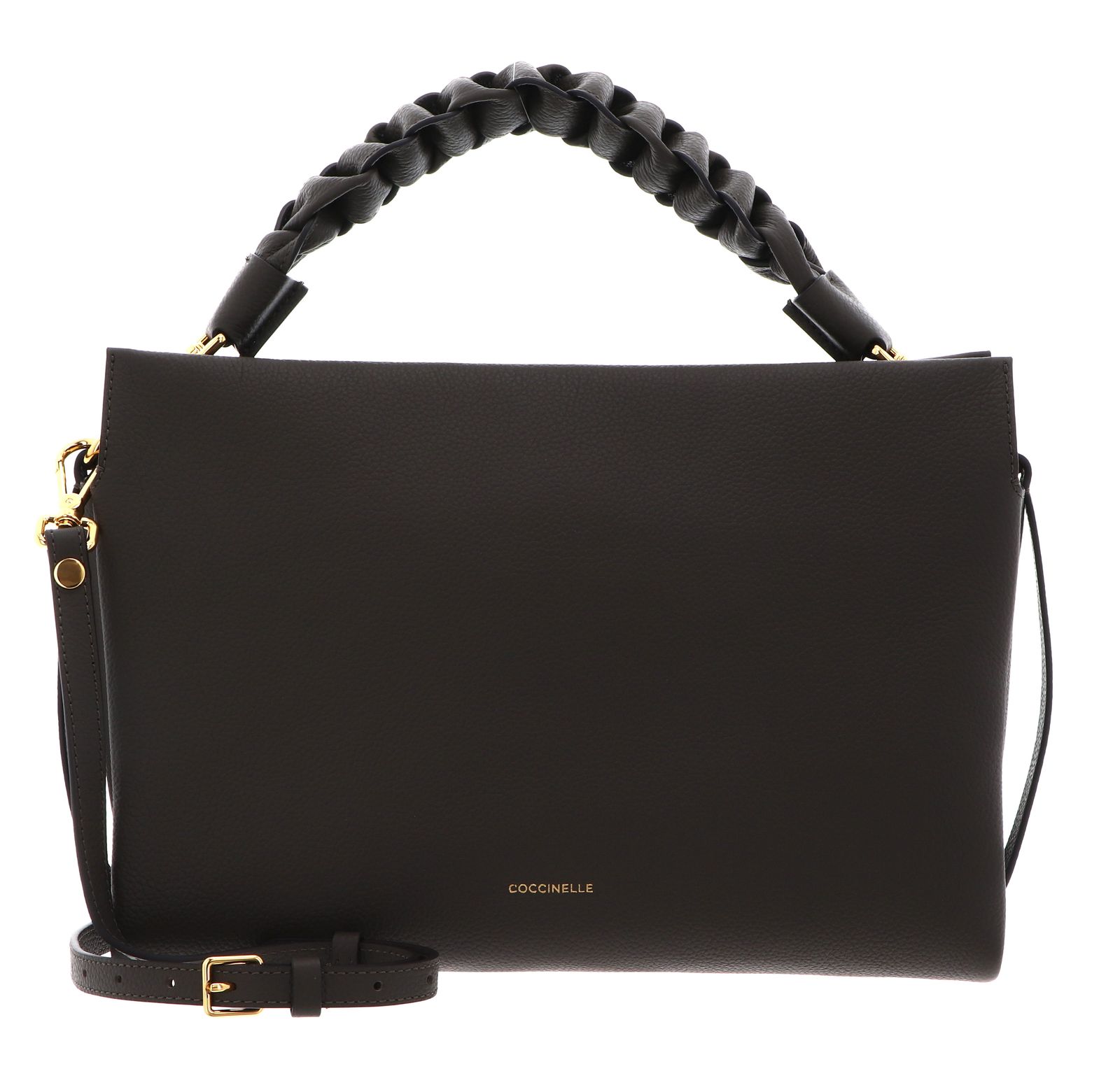 COCCINELLE Boheme Grana Double Hand Bag Fango / Honey