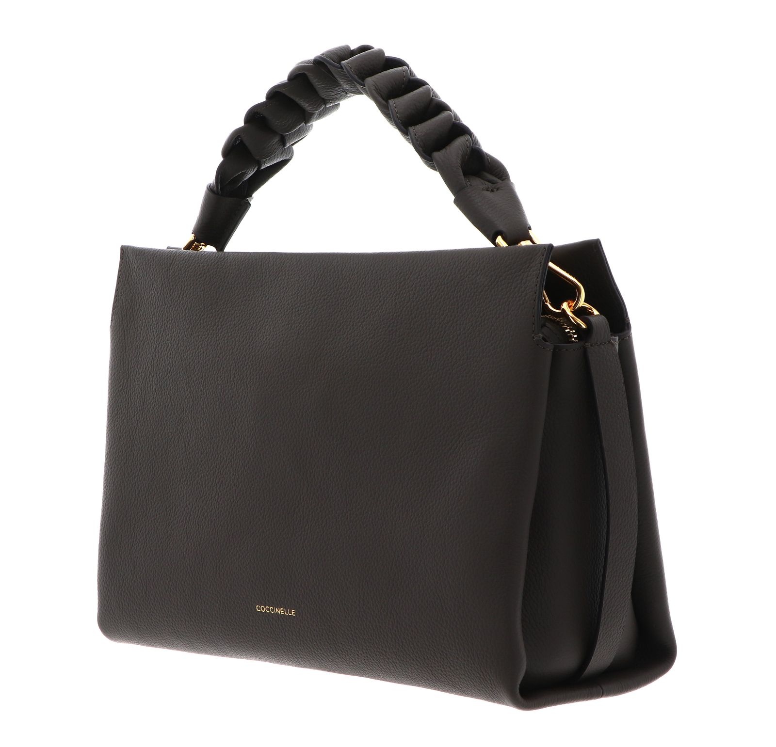 COCCINELLE Boheme Grana Double Hand Bag Fango / Honey COCCINELLE Boheme Grana Double Hand Bag Fango / Honey