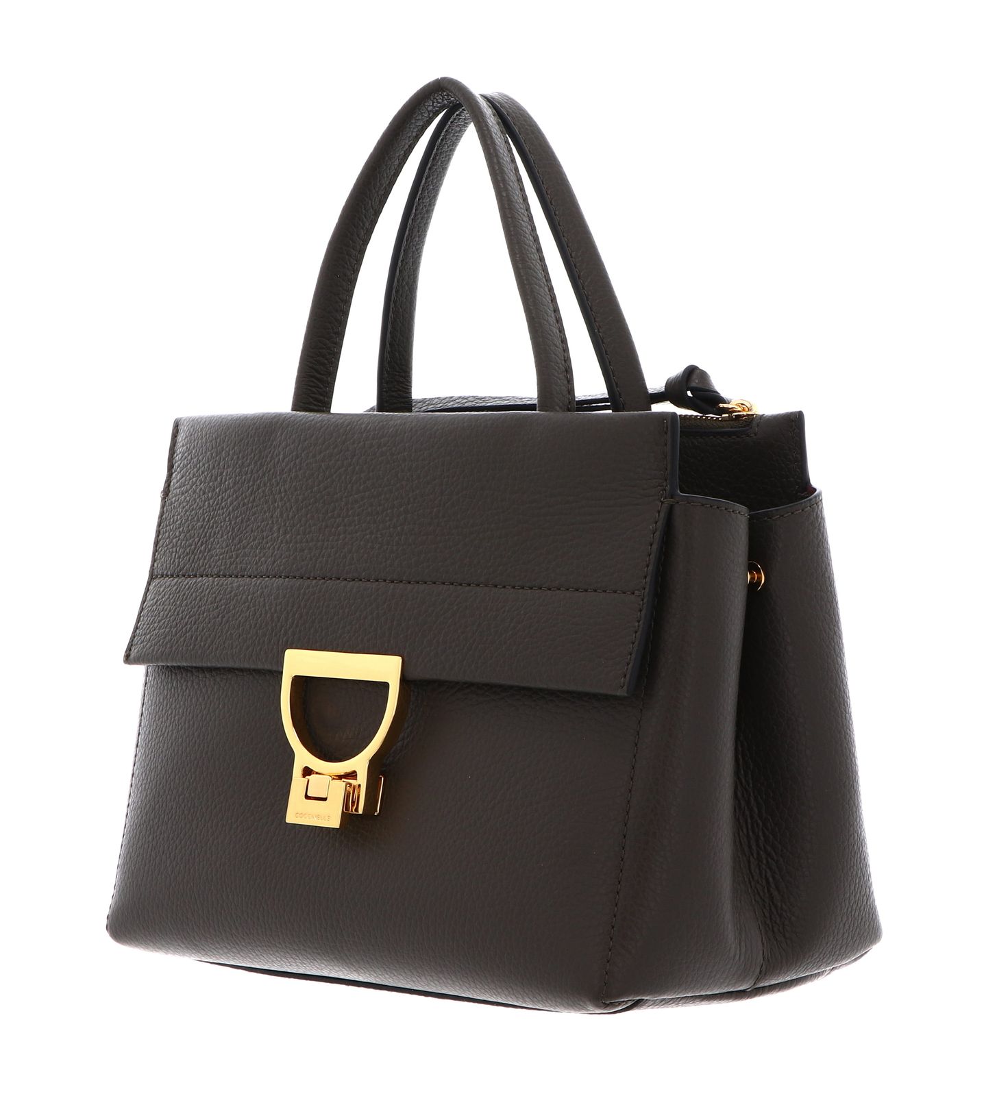 COCCINELLE Arlettis Handbag Grained Leather Fango COCCINELLE Arlettis Handbag Grained Leather Fango