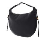COCCINELLE Thess Shoulder Bag Grained Leather Noir COCCINELLE Thess Shoulder Bag Grained Leather Noir