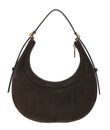 COCCINELLE Whisper Mini Bag Suede Leather / Grained Leather Fango COCCINELLE Whisper Mini Bag Suede Leather / Grained Leather Fango