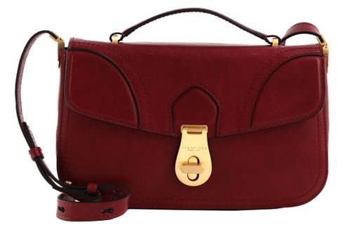 THE BRIDGE Mia Top Handle Bag Wine Red / Oro THE BRIDGE Mia Top Handle Bag Wine Red / Oro