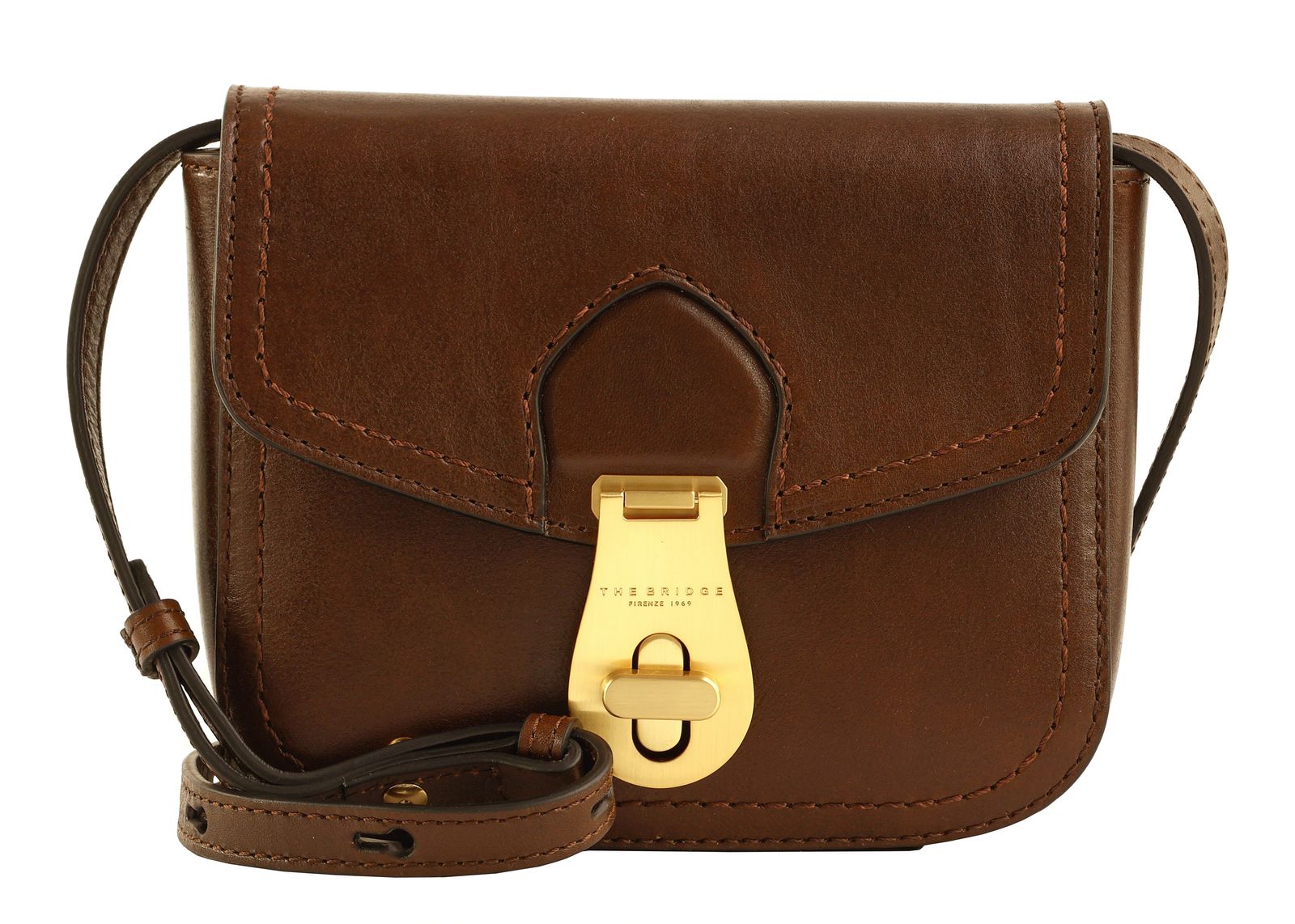 THE BRIDGE Mia Crossbody Bag Marrone 14 / Oro