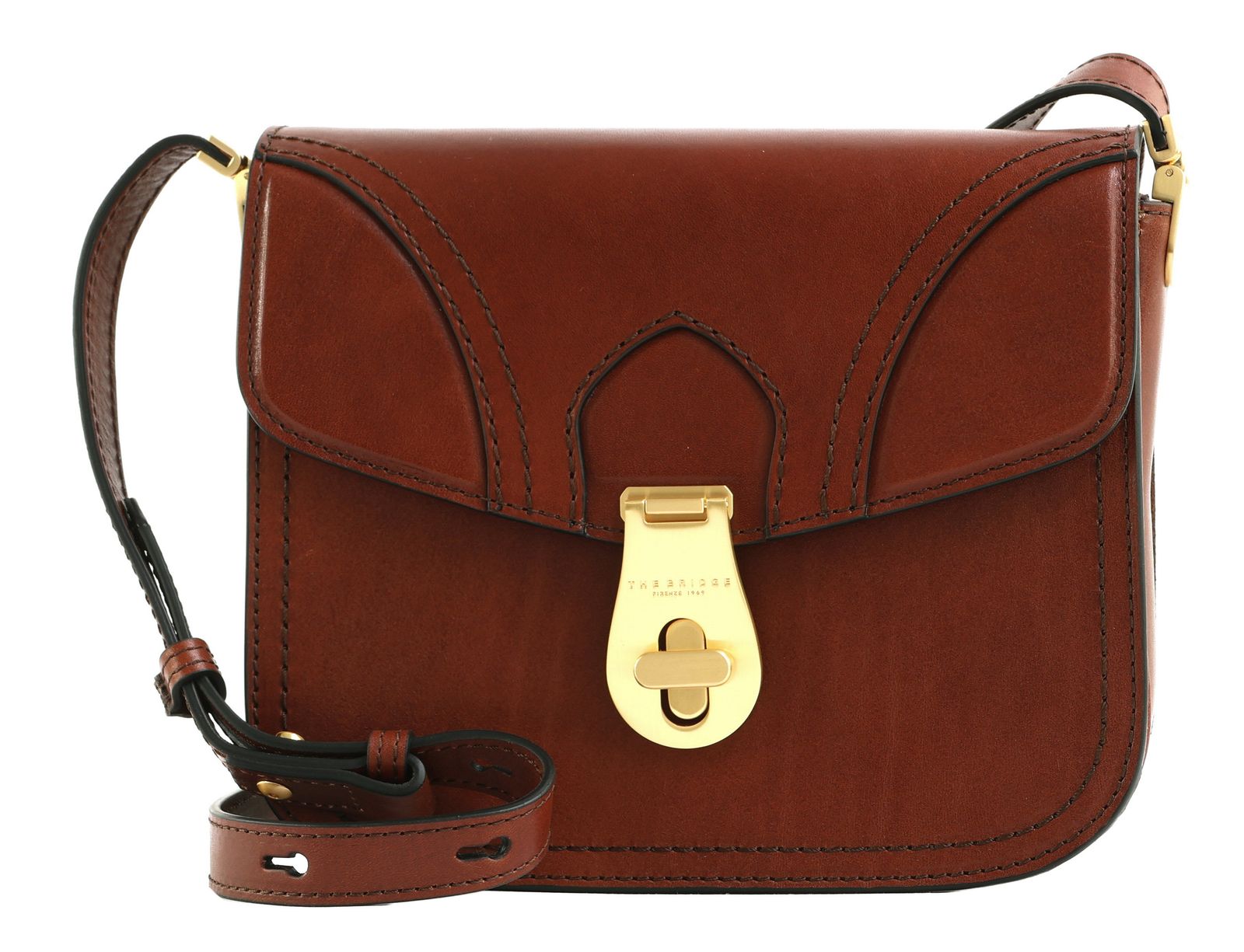 THE BRIDGE Mia Crossbody Bag Marrone 14 / Oro