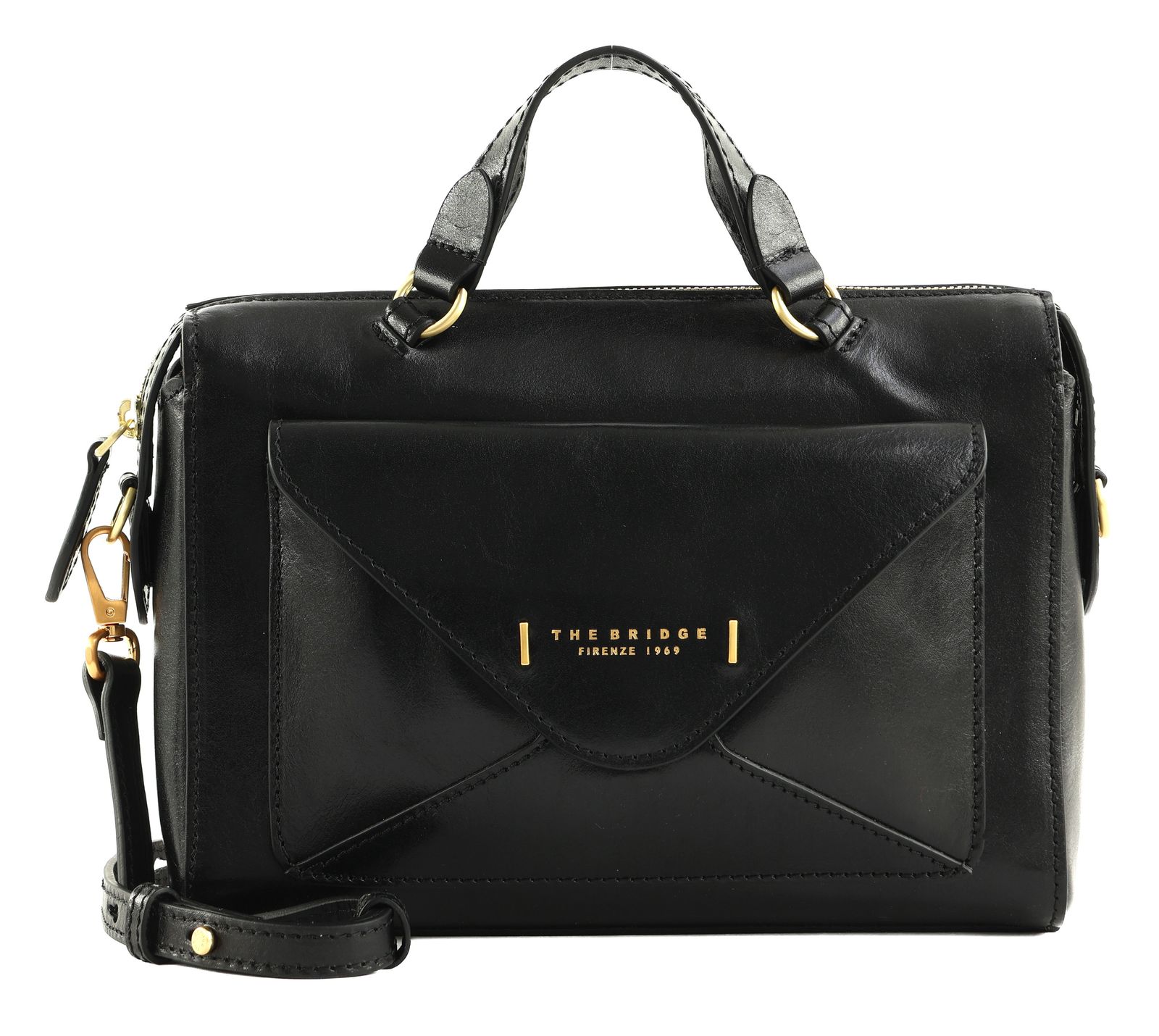 THE BRIDGE Frida Boston Bag Nero ORO