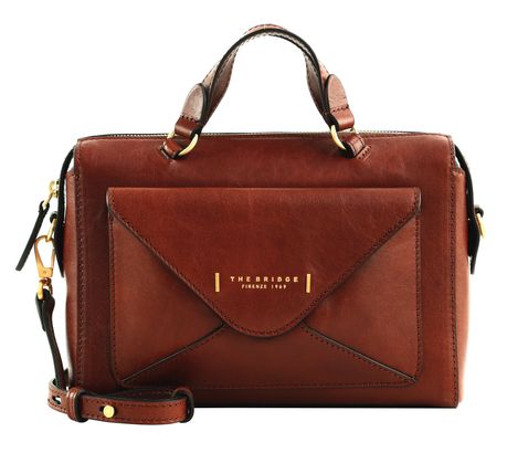THE BRIDGE Frida Boston Bag Marrone 14 / Oro
