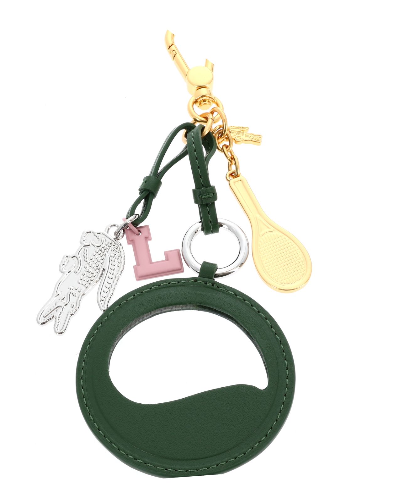 LACOSTE Mirror Racket Croc Charm Vert