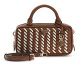 GUESS Kora Mini Box Satchel Caramel