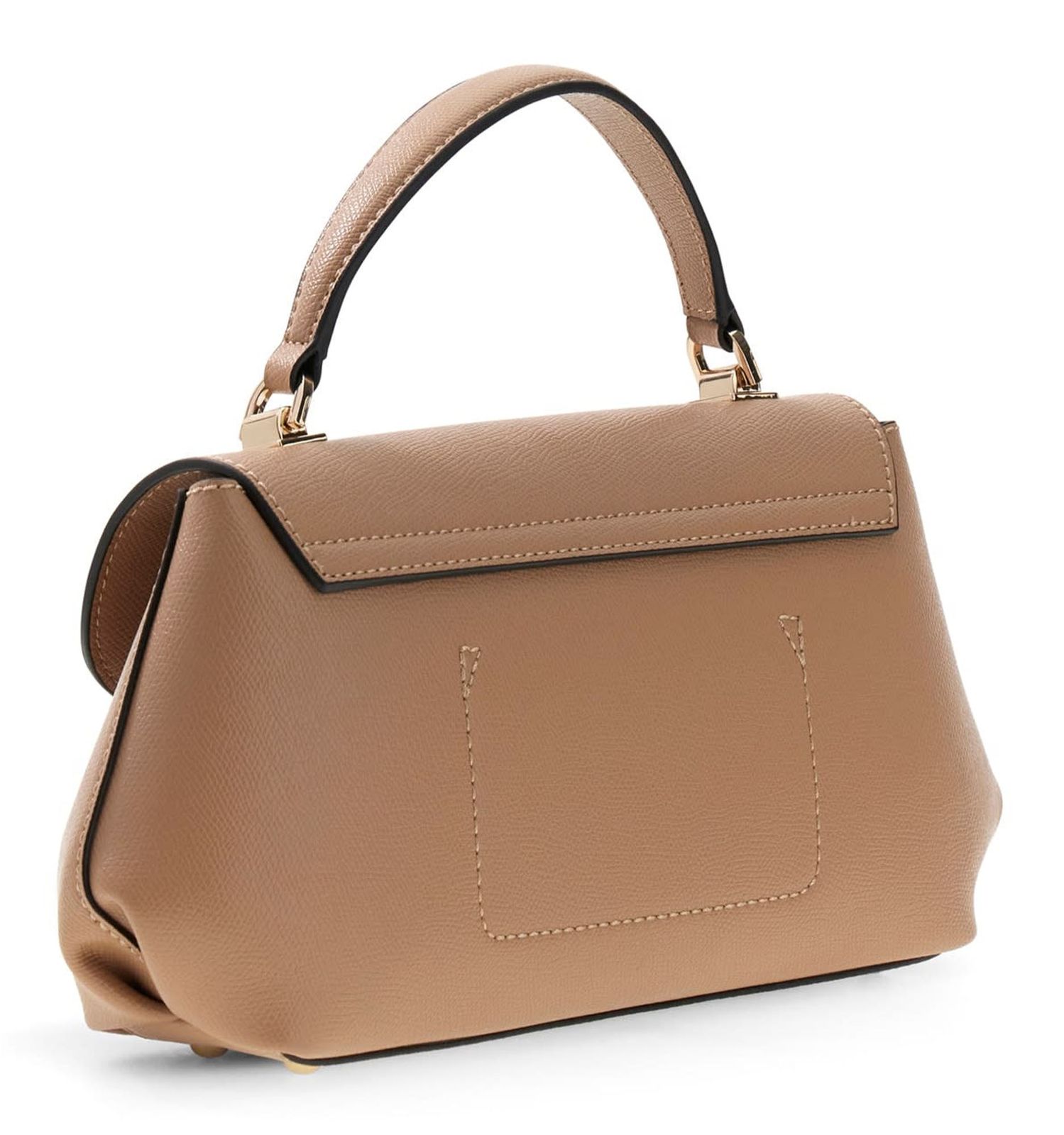 GUESS Amorette Top Handle Flap Bag Beige GUESS Amorette Top Handle Flap Bag Beige