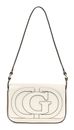 GUESS Ruby Flap Shoulder Bag Cream White GUESS Ruby Flap Shoulder Bag Cream White