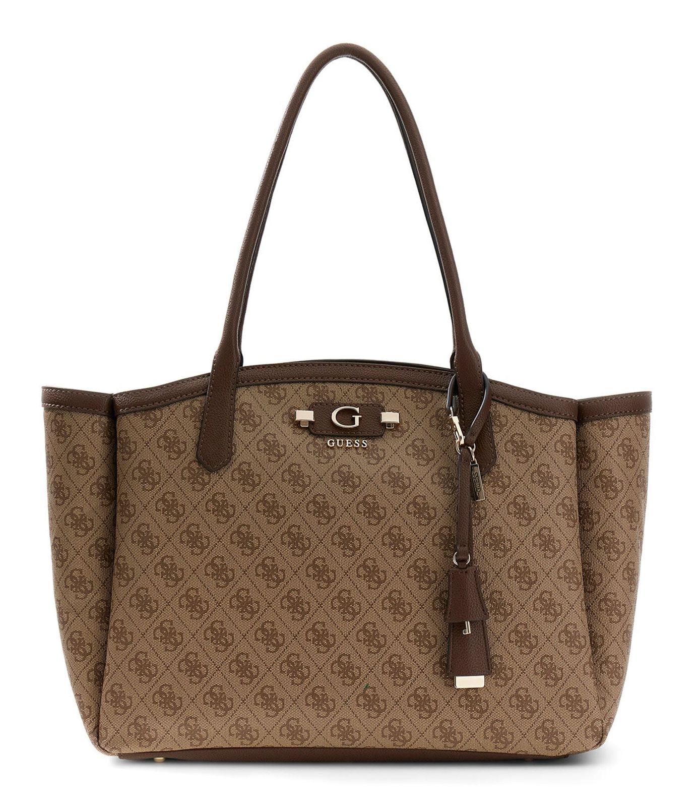 GUESS Lindsey Tote Latte Logo