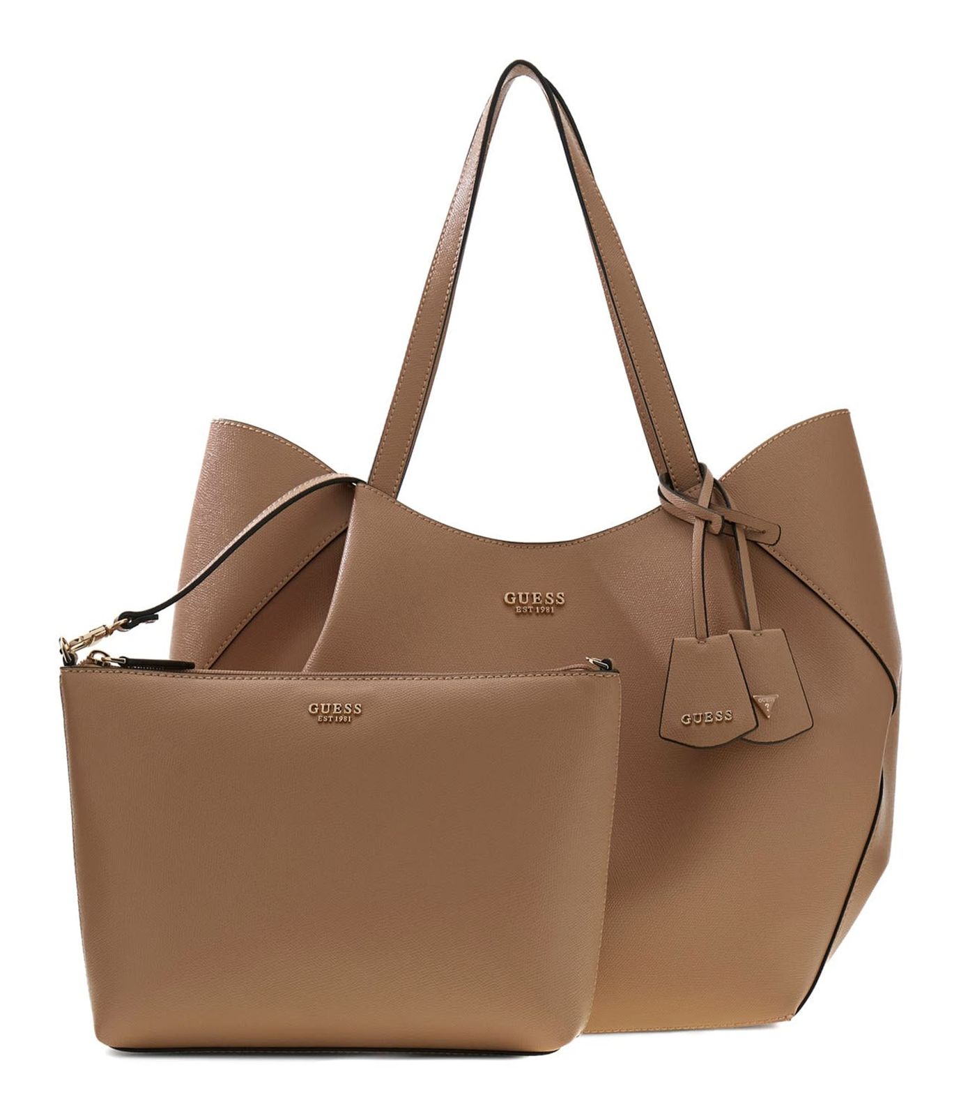 GUESS Amorette 2 in 1 Tote Bag Beige