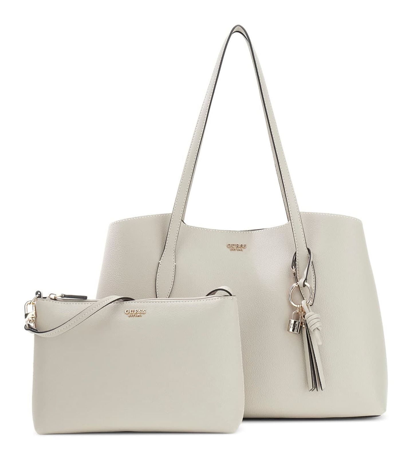 GUESS Melody 2 In 1 Tote Light Taupe