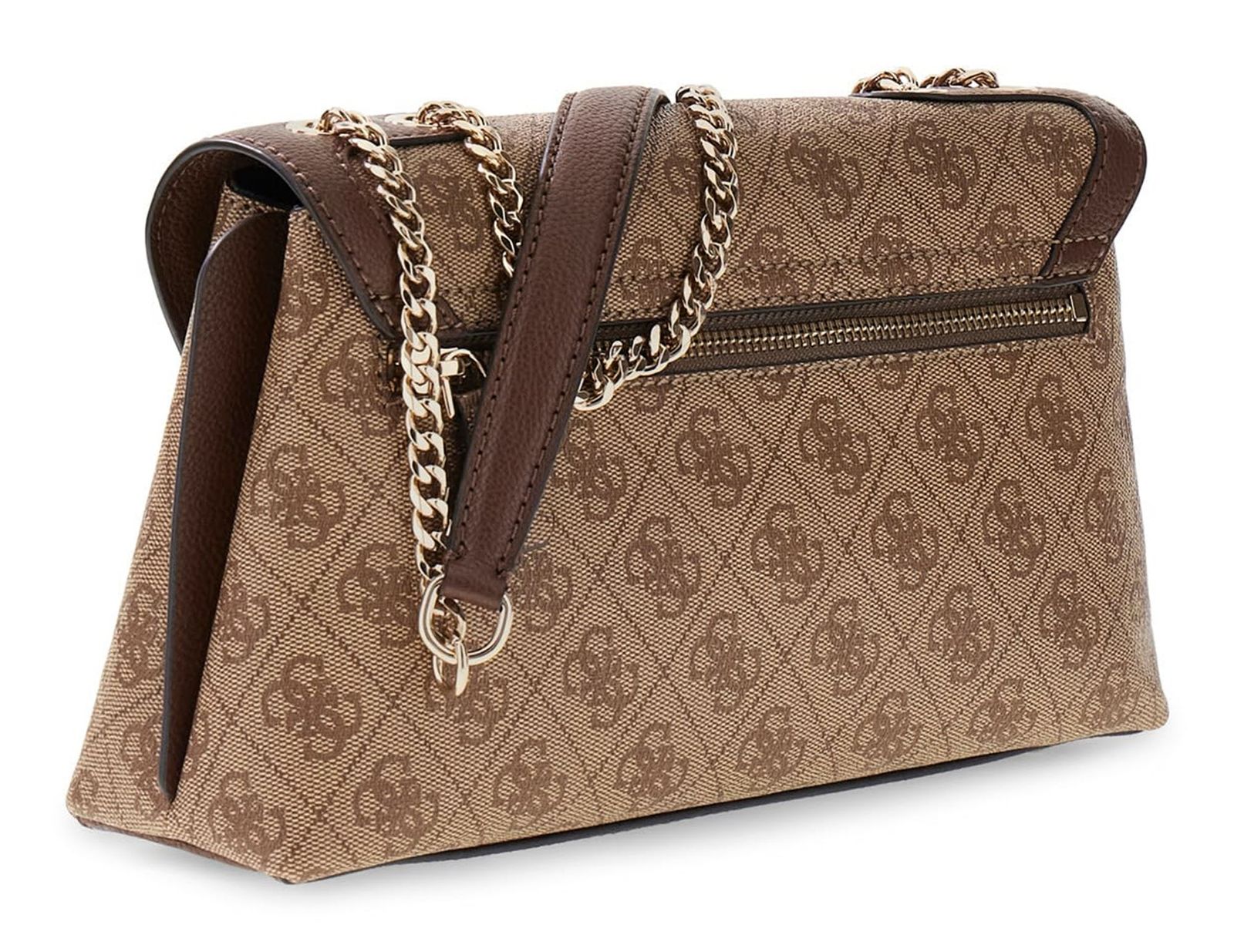 GUESS Lindsey Convertible Xbody Flap Latte Logo GUESS Lindsey Convertible Xbody Flap Latte Logo