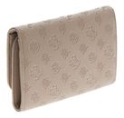 GUESS Wilder Travel Passport Organizer Taupe Logo