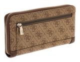 GUESS Lindsey SLG Zip Around Wallet L Latte Logo GUESS Lindsey SLG Zip Around Wallet L Latte Logo