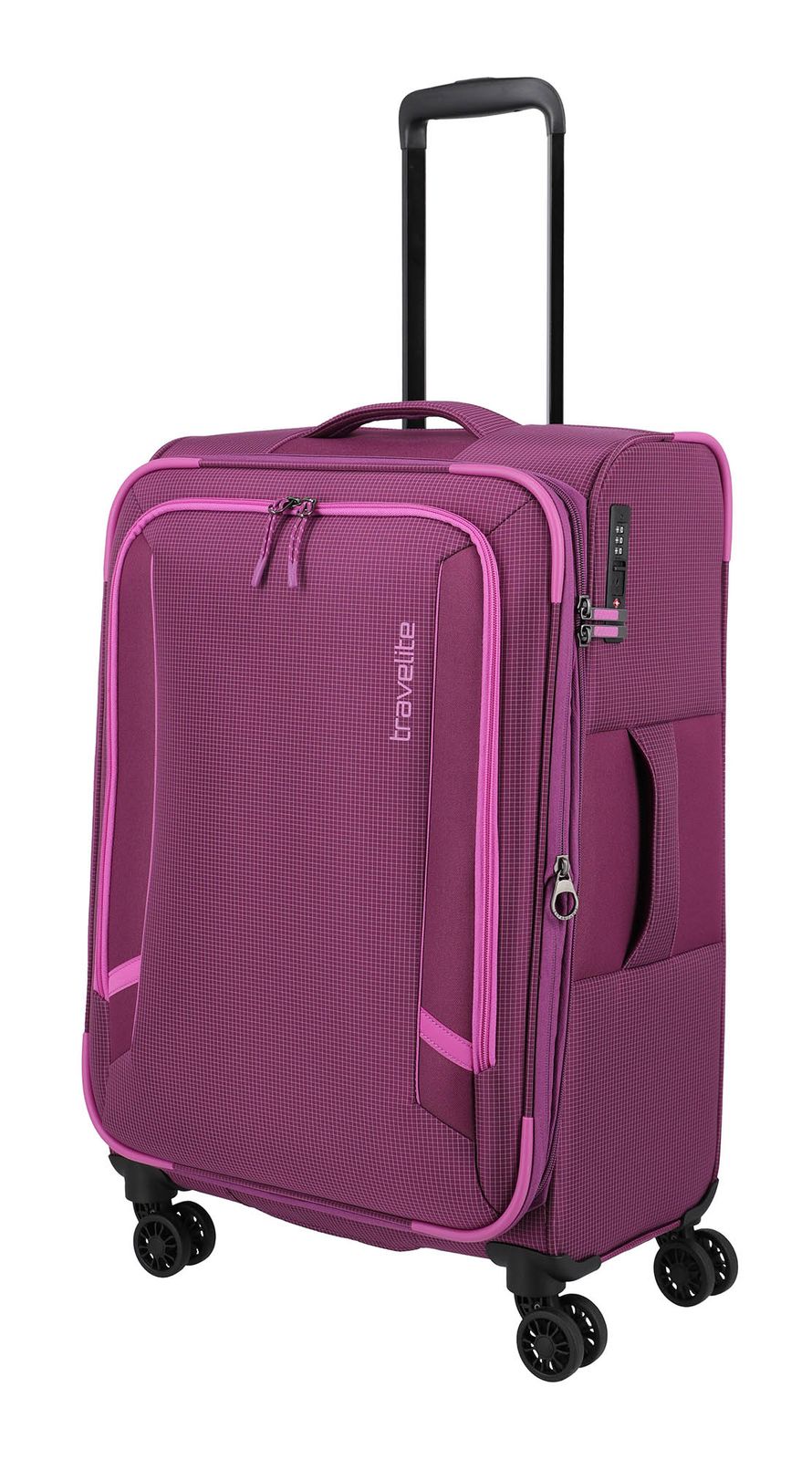 travelite Corsiica 4W Trolley M+ Pink travelite Corsiica 4W Trolley M+ Pink
