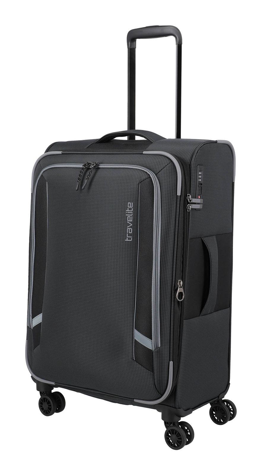 travelite Corsiica 4W Trolley M+ Black travelite Corsiica 4W Trolley M+ Black
