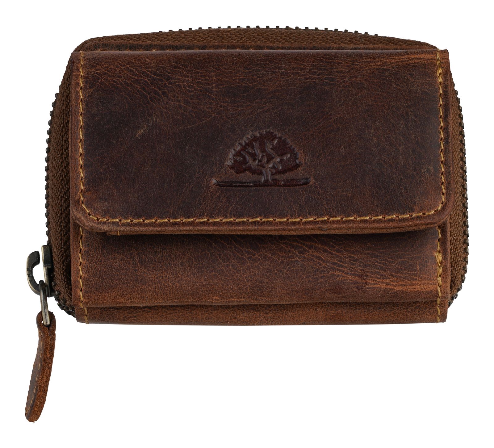 GREENBURRY Vintag RV-Mini Wallet RFID Brown