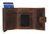 GREENBURRY Vintage Original RFID Card Slider Coin Brown