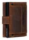 GREENBURRY Vintage Original RFID Card Slider Coin Brown