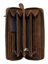 GREENBURRY Vintage Zip Around Wallet Brown GREENBURRY Vintage Zip Around Wallet Brown