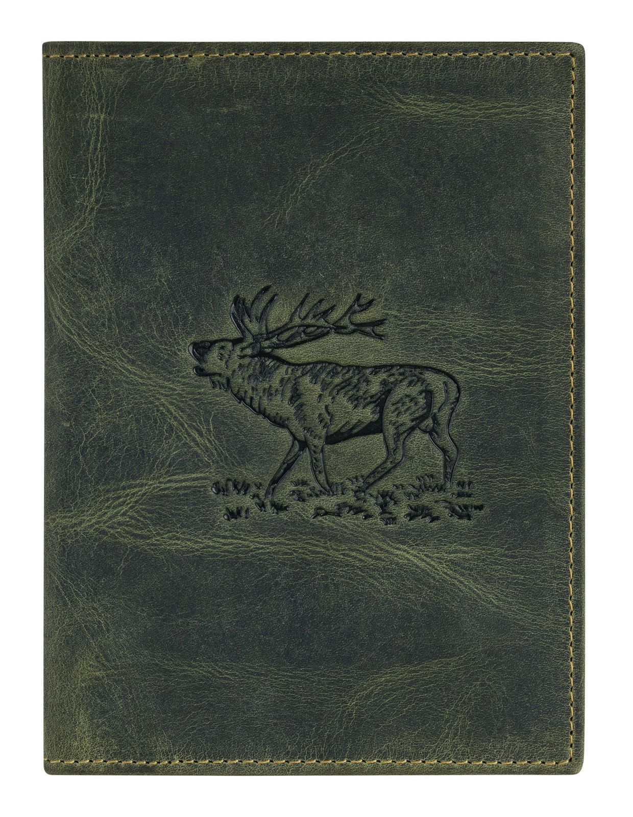 GREENBURRY Vintage ID Card Holder Oliv Stag
