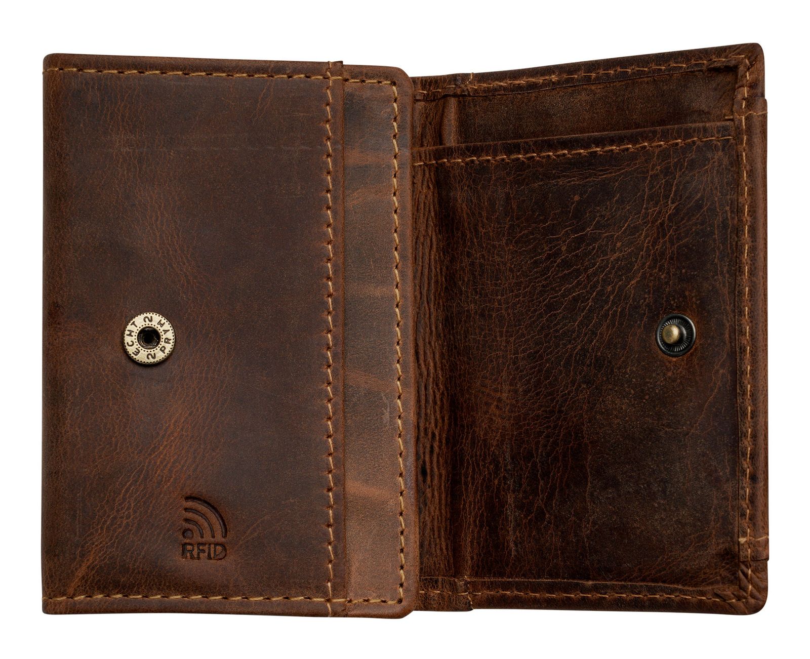 GREENBURRY Vintage Original Elastic Mini Wallet Brown GREENBURRY Vintage Original Elastic Mini Wallet Brown