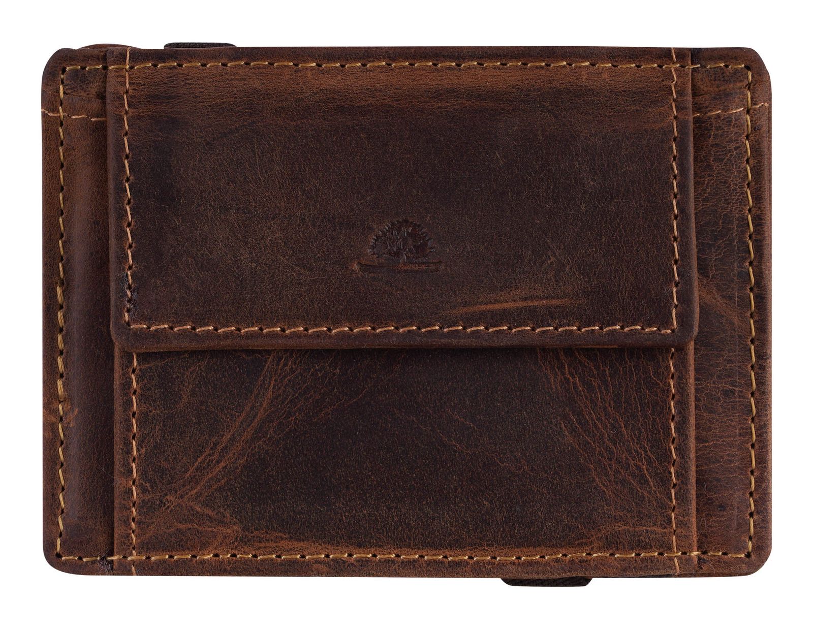 GREENBURRY Vintag Magic Wallet Coinpocket RFID Brown